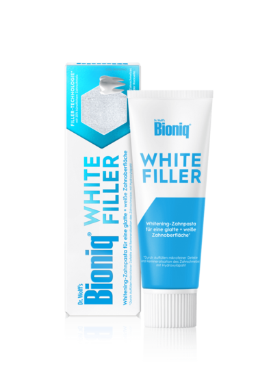 Bioniq White Filler Zahnpasta | Mit 20 % knstlichem Zahnschmelz