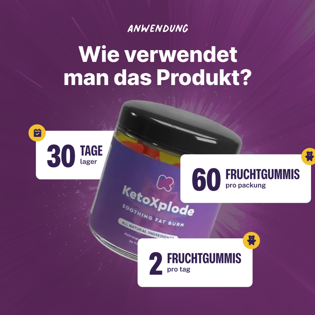 KetoXplode Premium - Fruchtgummis